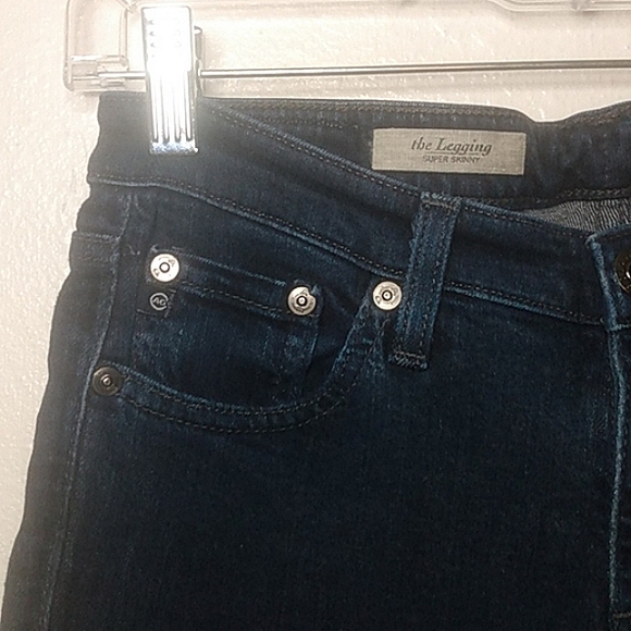 AG Adriano Goldschmied the Legging super skinny dark wash jeans size 4 / 27R - Picture 4 of 16
